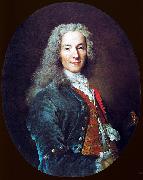 Nicolas de Largilliere Portrait de Francois-Marie Arouet, dit Voltaire USA oil painting artist